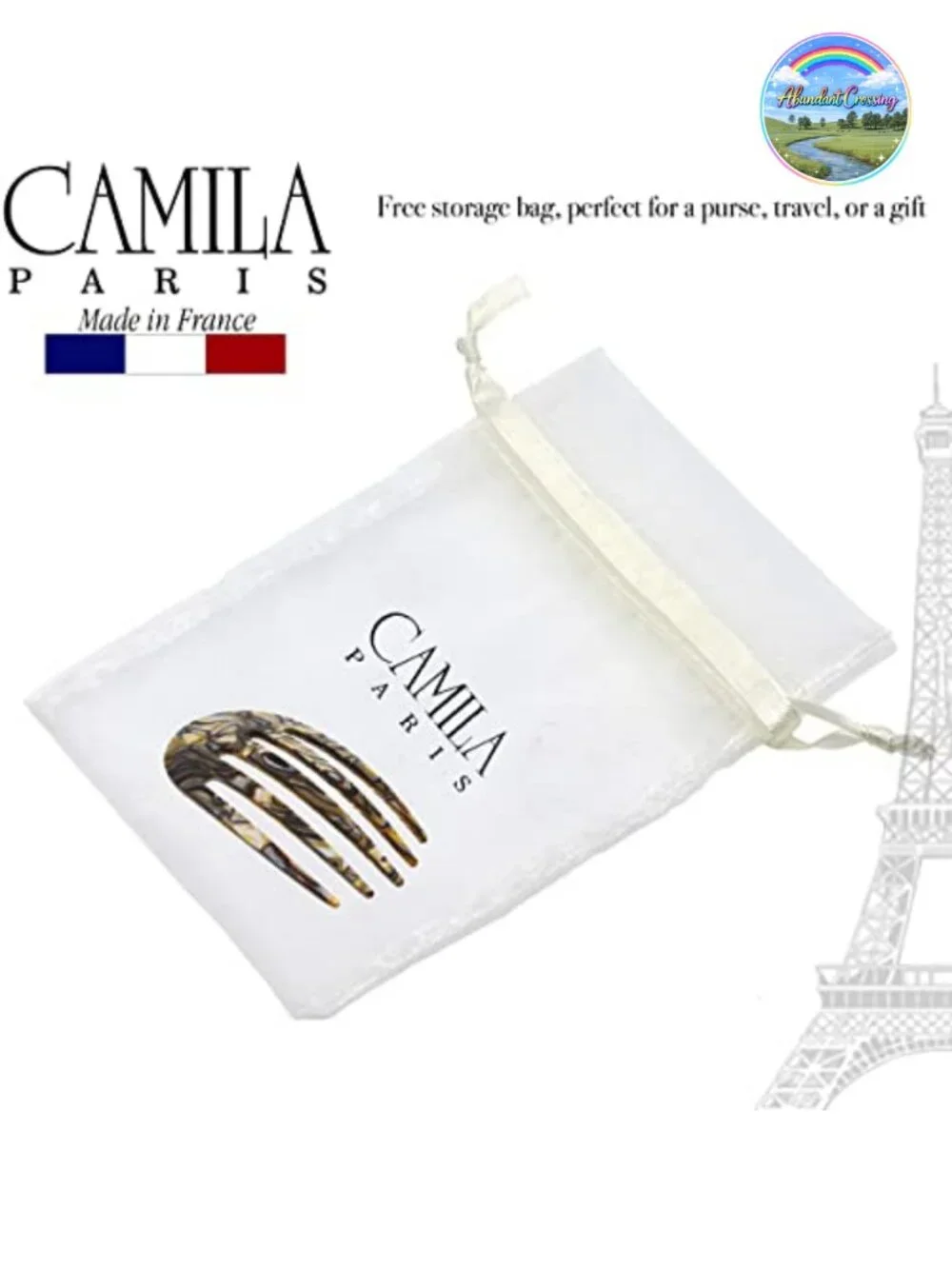Handmade French Hair Side Comb Strong Hold Twist Clip Women Bun Chignon